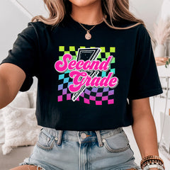 Retro Second Grade Teacher Shirt