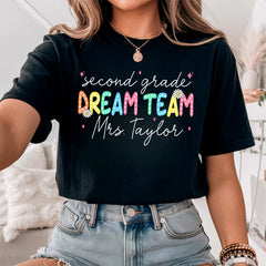 Custom Second Grade Teacher Dream Team Shirt