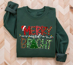 Merry And Bright Holiday Sweatshirt