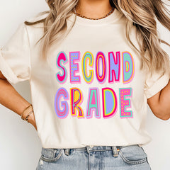 Second Grade Rainbow Shirt, 2nd Grade Squad Shirt