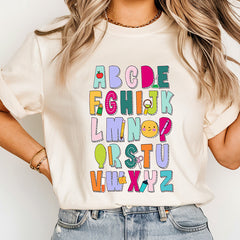 Colorful Alphabet ABC Shirt