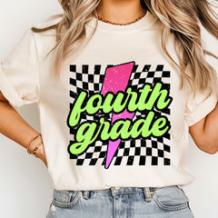 Fourth Grade Black Teacher Shirts