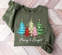 Merry and Bright Tree Sweatshirt