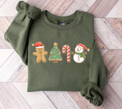 Gingerbread Cookies Christmas Sweatshirt