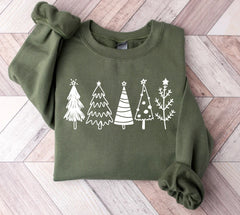 Christmas Tree Sweatshirt For Women