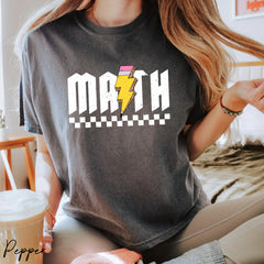 Math Teacher Shirt, Comfort Color Teacher Shirt