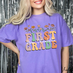 Comfort Colors First Grade Teacher Shirt