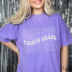 Celebrate with our Fourth Grade Teacher Comfort Color Shirt