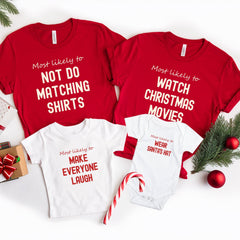 Custom Most Likely To Christmas Shirt, Funny Christmas Shirts