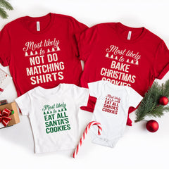 Personalized Most Likely To Christmas Family Shirt