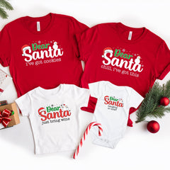 Dear Santa Christmas Family Shirts, Christmas Quotes Shirt