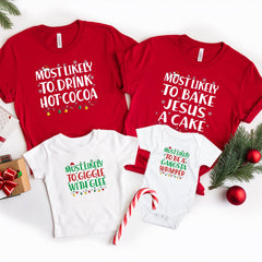 Personalized Most Likely To Christmas Shirt, Christmas Shirts