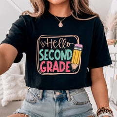 Hello Second Grade Team Teacher Shirt