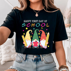 Happy First Day Of School Gnome Teacher Shirt