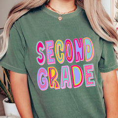 Second Grade Rainbow Shirt, 2nd Grade Squad Shirt