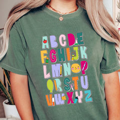 Colorful Alphabet ABC Shirt