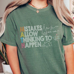 Mistakes Allow Thinking To Happen Shirt Math Teacher Shirt