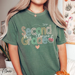 Comfort Color Second Grade Teacher Shirt