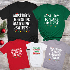 Personalized Most Likely To Christmas Shirt, Christmas Shirts