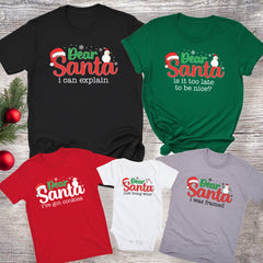 Dear Santa Christmas Family Shirts, Christmas Quotes Shirt