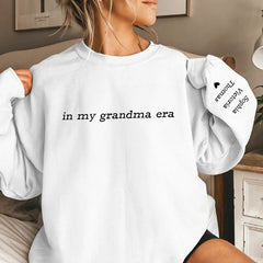 Grandma Sweatshirt With Grandkids Names