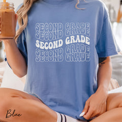 Rock your 2nd grade class in style with our Comfort Colors Teacher Shirt