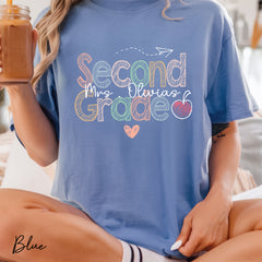 Comfort Color Second Grade Teacher Shirt