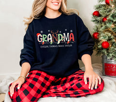 Grandma Sweatshirt With Custom Grandkid Name