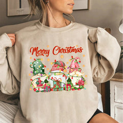 Cute Gnomes Christmas Holiday Sweatshirt