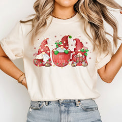 Hot Cocoa Gnomes Christmas Comfort Colors Shirt