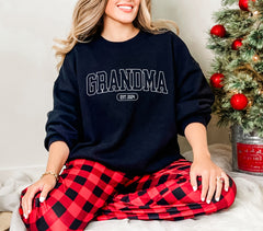 Personalized Grandma Sweatshirt With Custom EST. Date