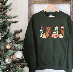 Christmas Dog Sweatshirt, Christmas Holiday Dog Crewneck