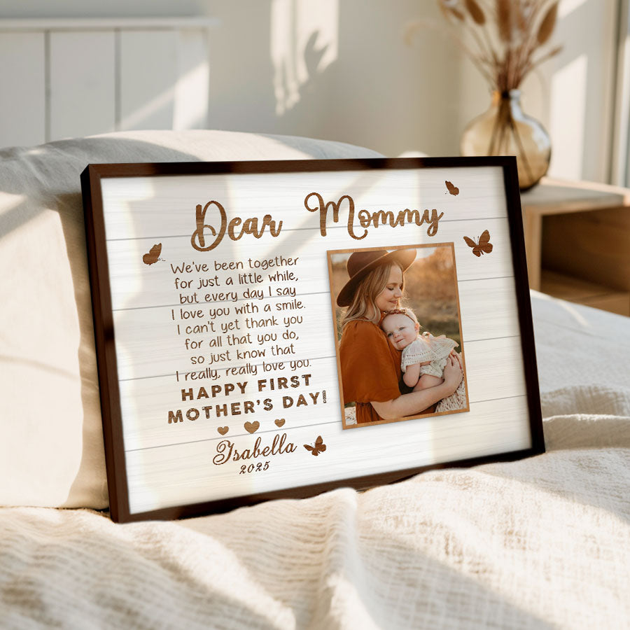 1st Mothers Day Gift | First Mothers Day Canvas | Best First Mothers Day Gift
