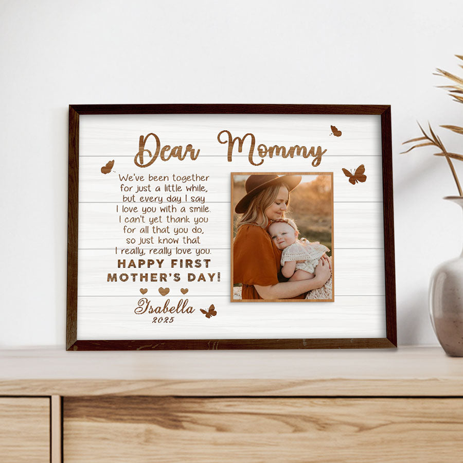 1st Mothers Day Gift | First Mothers Day Canvas | Best First Mothers Day Gift