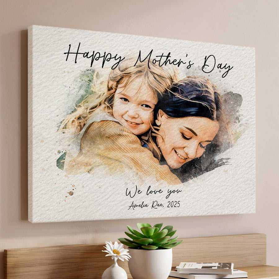 1st Mothers Day Gift | First Mothers Day Canvas | Personalized First Mothers Day Gift
