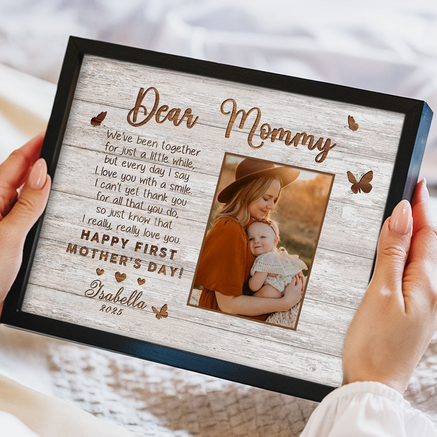 1st Mothers Day Gift | First Mothers Day Canvas | First Time Mom Mothers Day Gift