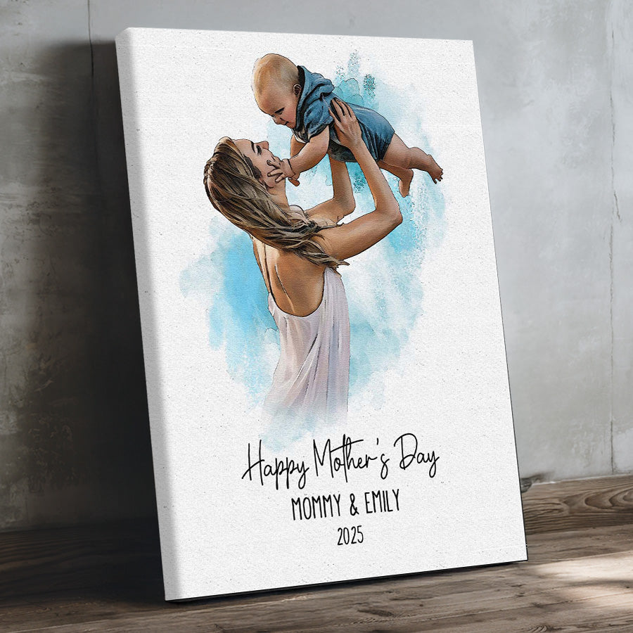 1st Mothers Day Gift | First Mothers Day Canvas | Gift For First Time Moms
