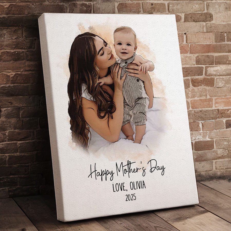 1st Mothers Day Gift | First Mothers Day Canvas | Gifts For The New Mom