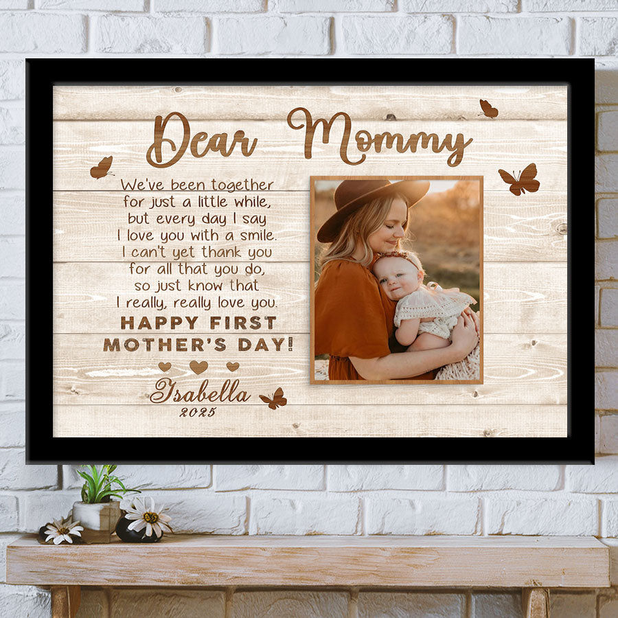 1st Mothers Day Gift | First Mothers Day Canvas