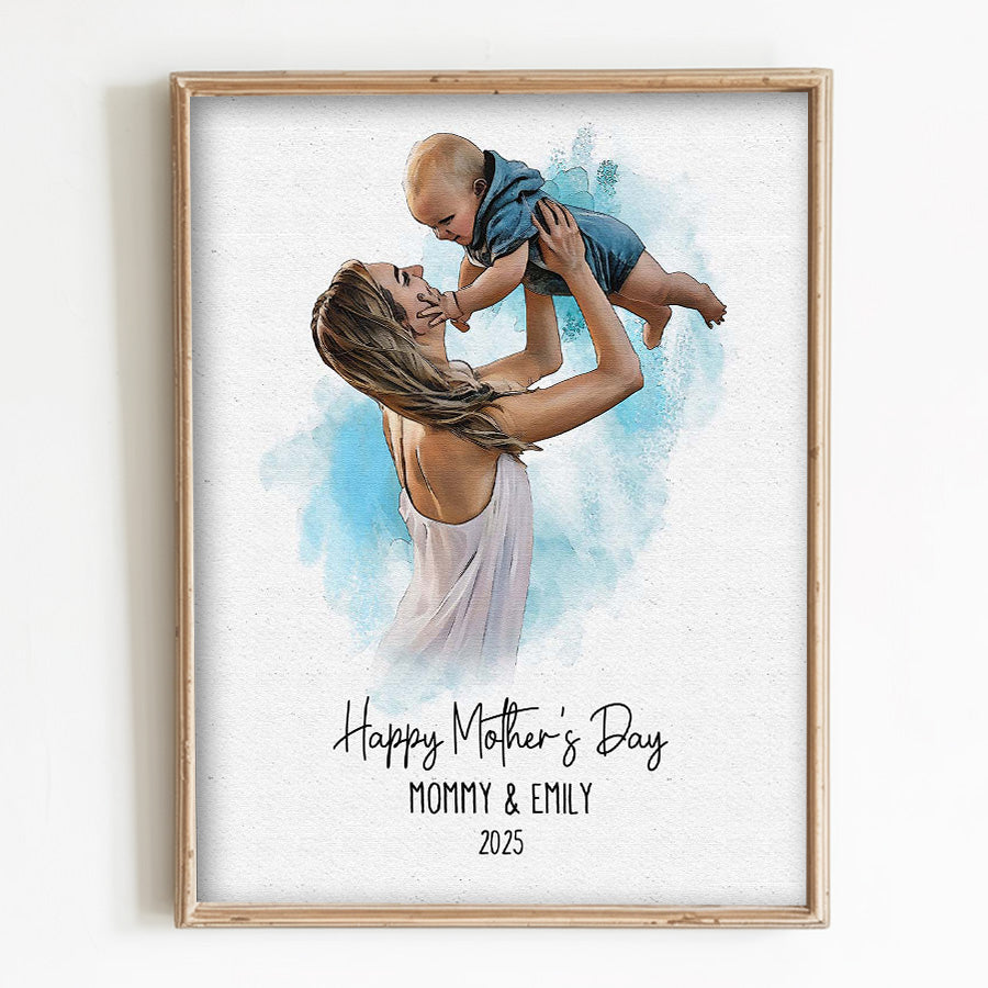 1st Mothers Day Gift | First Mothers Day Canvas | Gift For First Time Moms