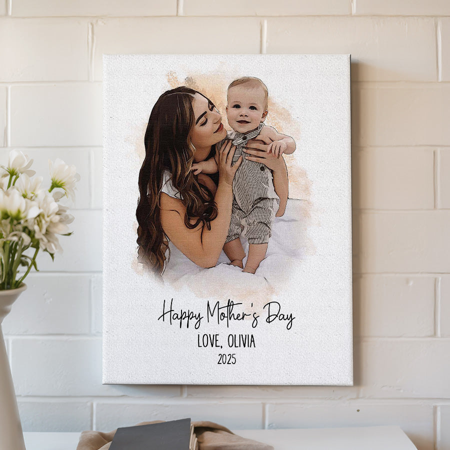 1st Mothers Day Gift | First Mothers Day Canvas | Gifts For The New Mom