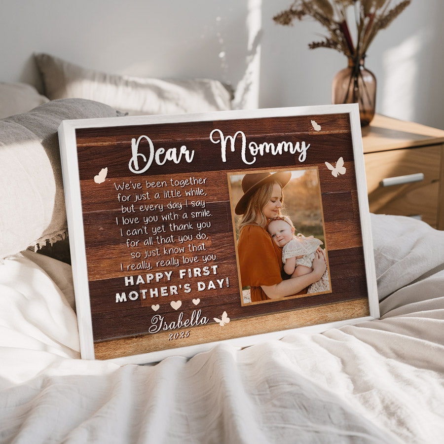 1st Mothers Day Gift | First Time Mothers Day Canvas