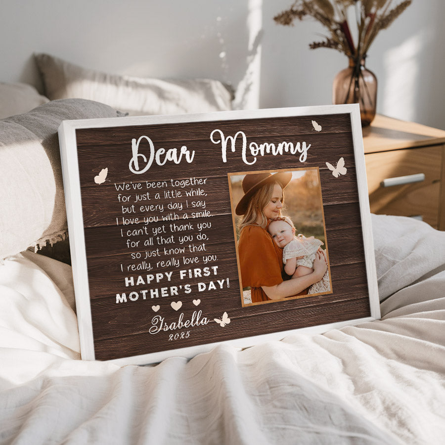 1st Mothers Day Gift | Dear Mommy Canvas