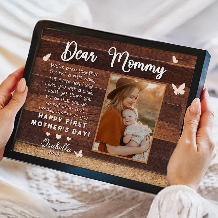 1st Mothers Day Gift | First Time Mothers Day Canvas