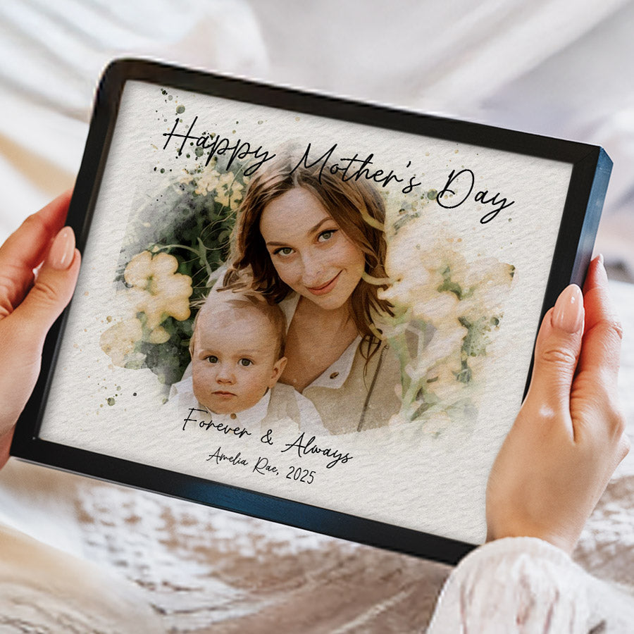 1st Mothers Day Gift | Wall Art Canvas Ready To Hang