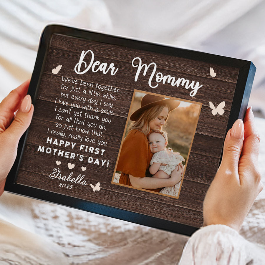 1st Mothers Day Gift | Dear Mommy Canvas
