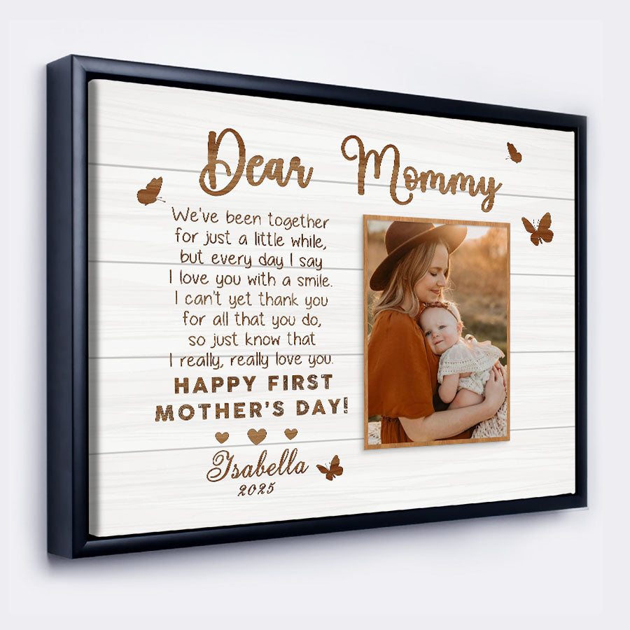 1st Mothers Day Gift | First Mothers Day Canvas | Best First Mothers Day Gift