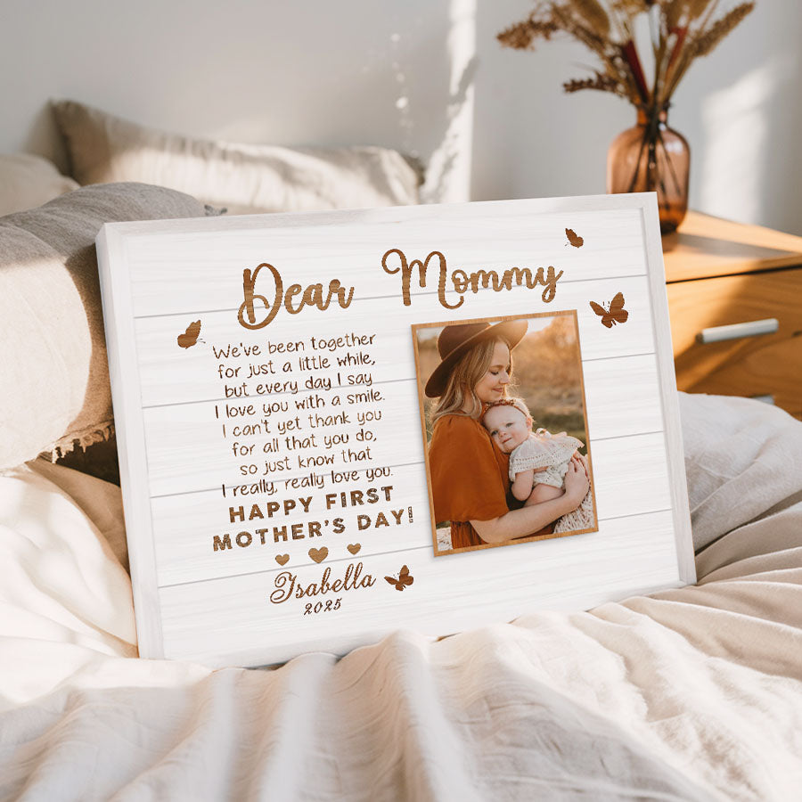 1st Time Mothers Day Gift | First Mothers Day Canvas | Best First Mothers Day Gift