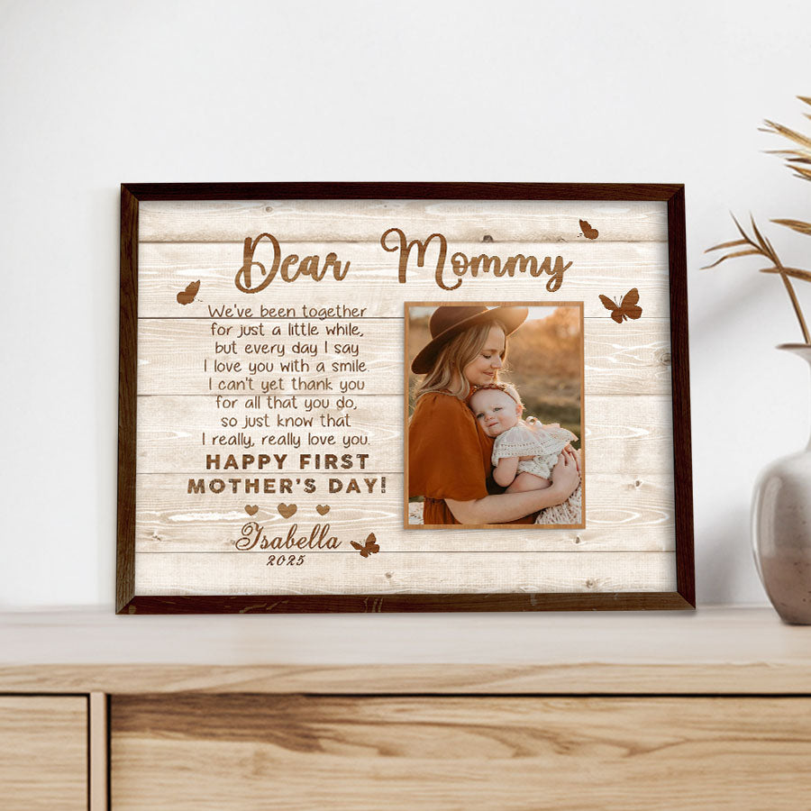 1st Time Mothers Day Gift | First Mothers Day Canvas