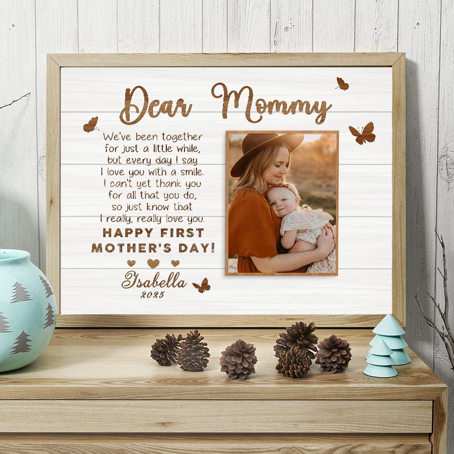1st Time Mothers Day Gift | First Mothers Day Canvas | Best First Mothers Day Gift